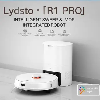 Робот-подметальщик Lydsto R1 PRO Mijia APP R1pro Для подметания и уборки пыли С всасыванием 2700PA Робот-подметальщик