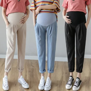 Новые универсальные брюки для беременных женщин Весной и осенью носите тонкие свободные повседневные брюки Специально для беременных женщин