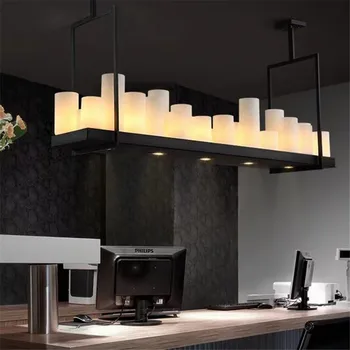 Люстры BELLEFEU Nordic vintage со светодиодными свечами для декора гостиной, столовой, кухни, бара, освещения домашнего интерьера