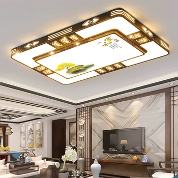 Атмосферный светодиодный потолочный светильник для гостиной, Современные Потолочные светильники для спальни, Новые светильники для столовой в китайском стиле