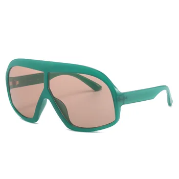 Модные цельные женские роскошные солнцезащитные очки Винтажного бренда, дизайнерские очки в стиле Хип-хоп, женские солнцезащитные очки карамельного цвета UV400
