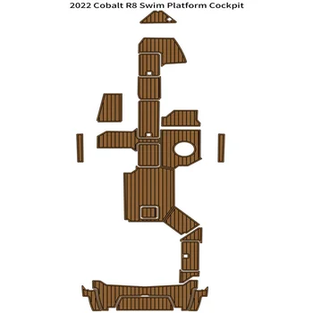 2022 Cobalt R8 Плавательная Платформа Кокпит Коврик Для Лодки EVA Пена Палуба Из Искусственного Тика Коврик Для Пола Подложка Самоклеящийся SeaDek Gaterstep Style