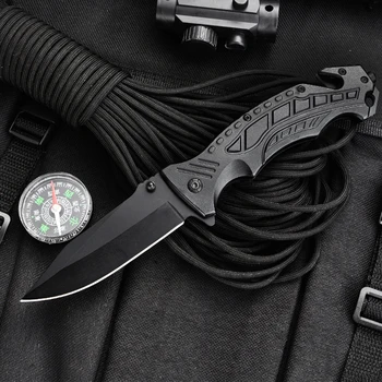 Складной карманный нож, тактический нож для выживания, боевые походные охотничьи ножи для кемпинга, военная самооборона, EDC, многофункциональный инструмент