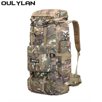 Oulylan Olliland 70L Высокой емкости 3D, походная Тактическая сумка для альпинизма, походная водонепроницаемая сумка для тренировок