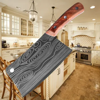 Большие костяные ножи Разделочный нож из нержавеющей стали, Кухонный тесак с лезвием 5 мм, кухонные ножи для разделки свиной кости, столовые приборы 4Cr13mov