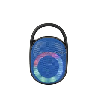 Беспроводные мини светодиодные портативные колонки Samtronic Music Audio TF USB Стерео сабвуфер с микрофоном