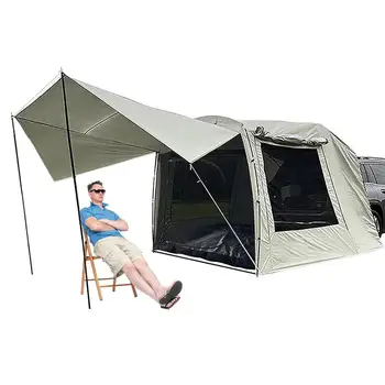Походная палатка для внедорожников Oxford Tailgate Tent, Складная, защищенная от ультрафиолета, Автомобильная удлинительная палатка для автомобиля, Дорожная палатка для кемпинга на открытом воздухе