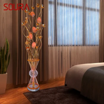 Современный торшер SOURA, Модная художественная гостиная, спальня, Гостиничная инженерия, алюминиевый провод, светодиодный декоративный светильник