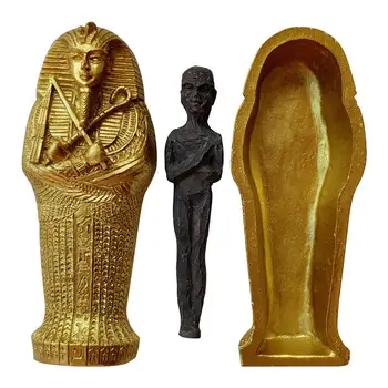 Статуя С Орнаментом Из Смолы Древнеегипетский Фараон Королева Мумия Мумия Гроб Пирамида Волшебный Реквизит Для Подарочных Серий Atlantic И Ebros