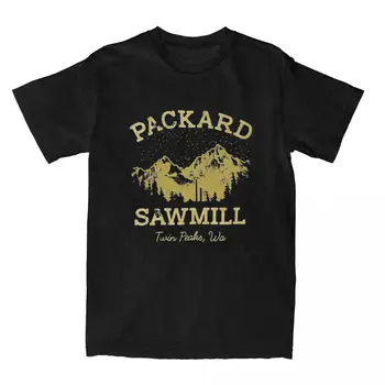 Логотип Packard Sawmill в стиле ретро Vista для мужчин и женщин, футболки Twin Peaks Accessories, футболка