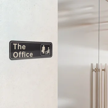 Дверная табличка без перфорации, дверные таблички для домашнего офиса, акриловый простой клей, Информативный плакат