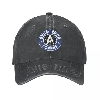 Бейсбольная кепка Star Treks Film в стиле ретро из потертой джинсовой ткани, солнцезащитная кепка для мужчин и женщин, для бега на открытом воздухе, для гольфа, Неструктурированные Мягкие шляпы, кепка