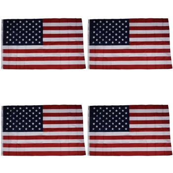 4-кратный рекламный американский флаг США - 150 X 90 см (100% соответствует изображению)