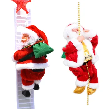 Альпинистские бусы, Музыка Санта-Клауса, Электрическая веревочная кукла, Рождественские подарки, Украшения, Трансграничная оптовая продажа, горячая распродажа, забавный взрослый