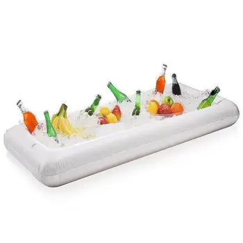 Надувной лоток для льда Без Запаха Поднос для подачи салата Портативный Многоцелевой Удобный Надувной Лоток для салата со льдом Контейнер для еды и напитков