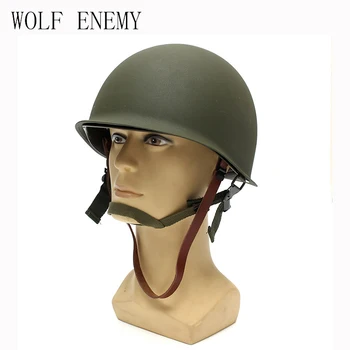 Реплика стального шлема M1 армии США Второй мировой войны, копия тактического военного страйкбола, Спорт на открытом воздухе, Косплей, Пейнтбол, Защитный Аксессуар для шлема