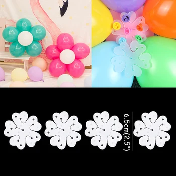 Зажимы для воздушных шаров в форме цветка, аксессуары для украшения, сливовый зажим для душа ребенка, свадьбы, Дня рождения, пластиковый зажим Globos balloon