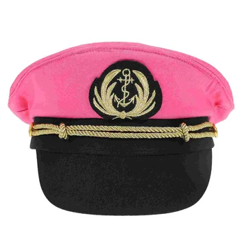 Морская кепка, лодочная шляпа Captain Женская розовая летняя одежда Captains, парусная шляпа на Хэллоуин