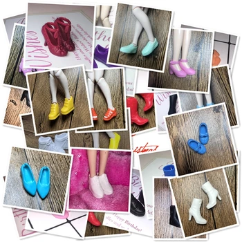 Обувь на высоком каблуке 1/6 для кукол Ликка Момоко, кукольная обувь Блит, модная пластиковая обувь для кукол для девочек, белые красные туфли