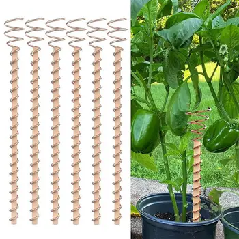 Набор кол для электрокультурных растений Улучшает рост растений с помощью 17-дюймовой антенны с проволочной катушкой для электрокультурных растений для сада