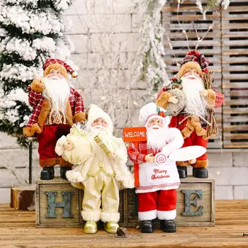 Рождественское украшение Санта-Клауса Декоративный Рабочий Стол Санта-Клаус Фигурка Куклы Санта-Клауса Украшение для дома Рюкзака Офиса