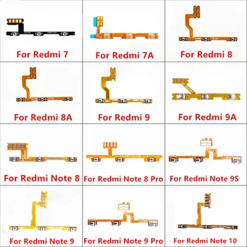Клавиша включения Выключения Питания Кнопка отключения звука Кнопка Регулировки громкости Ленточный Гибкий Кабель Для Xiaomi Redmi Note 7 8 9S 9 10 Pro Для Redmi 9 9A 8 8A 7 7A