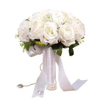Свадебные букеты, украшение для новобрачных, искусственные цветы для подружек невесты, Празднование