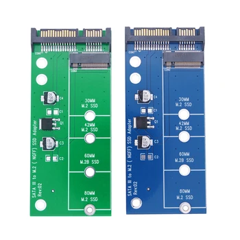 M.2 SSD Адаптер B Key Устройство Чтения Карт жесткого Диска SATA3 6G Card M2 SATA Riser 2,5-дюймовый Адаптер M2-SATA для 2230-2280 M.2 SATA SSD