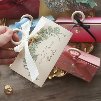 12 Шт Серебряная подарочная коробка с сохранением даты для свадебного дизайна В виде подарочных коробок для шоколада, макарон, конфет для украшения вечеринки