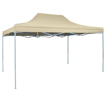 Складная палатка VidaXL 3x4,5 м кремово-белого цвета