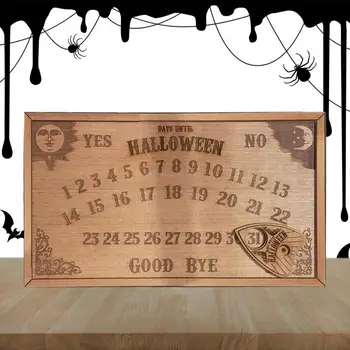 Украшение календаря на Хэллоуин, деревянный календарь обратного отсчета, переносной настенный календарь обратного отсчета для домашнего шкафа
