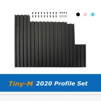 Комплект профилей Voron Черный/синий/розовый Tiny-M Европейский стандарт 2020 Алюминиевая рама для деталей 3D-принтера Tiny M150