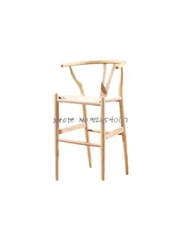 Современный обеденный стул для отдыха, ясень, y-образный стул, простой бытовой стул со спинкой из массива дерева в скандинавском стиле, Новый китайский чайный столик и бревенчатый стул