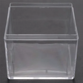 Квадратная прозрачная пластиковая упаковочная коробка из 24 предметов, коробка для конфет, шкатулка для украшений, подарок для вечеринки, подарочная коробка на День рождения