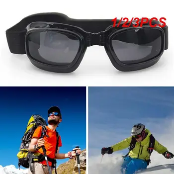 1/2 / 3ШТ Защитные очки Мотоциклетные Многофункциональные очки Складные очки Противотуманные ветрозащитные лыжные очки для гонок по бездорожью