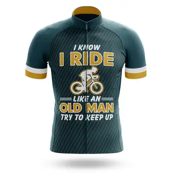 2023 Я знаю, что езжу как старик, стараюсь не отставать: Велосипедная майка, топы с короткими рукавами, велосипедная рубашка для скоростного спуска, Велосипедная спортивная одежда