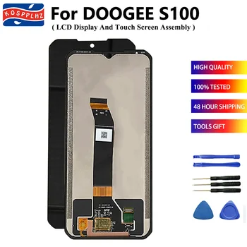 Оригинал для DOOGEE S100/S100 Pro ЖК-дисплей + Сенсорный Экран В сборе Замена Для DOOGEE S 100 ЖК-Запчасти для Ремонта + Клей
