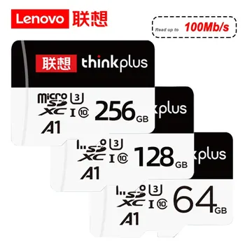 Lenovo Thinkplus Memory SD Card A1 U3 Class 10 Micro TF /SD-Карта 256 ГБ 128 ГБ 64 ГБ 32 ГБ 16 Флэш-памяти SD-Карта Для Видеорегистратора / Дрона