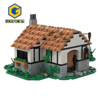 Gobricks MOC MIni 10305 Bricks King Castle Рыцарь Средневекового замка, модель строительного блока, набор кирпичей, игрушки для мальчиков в подарок