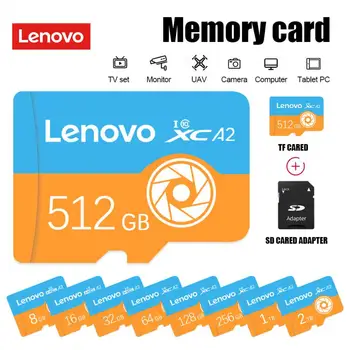 Lenovo Memory SD-Карты 16GB 128GB Micro TF / SD-Карта 64GB A2 Высокоскоростная Карта Флэш-памяти 32GB 8GB TF-Карта Адаптер Дрона / Камеры