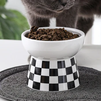 Керамическая миска для кошек, корм для домашних животных и поилка для собак, щенков, котенков, принадлежности для питья