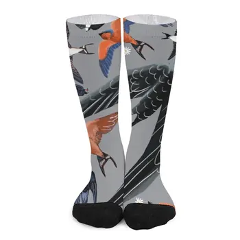 Носки с рисунком ласточки и свифта Ultimate grey version, хоккейные носки funny man, чулки для мужчин, мужские зимние термоноски
