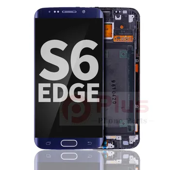 AMOLED-дисплей с заменой рамки для Samsung Galaxy S6 Edge (восстановленный) (черный сапфир)
