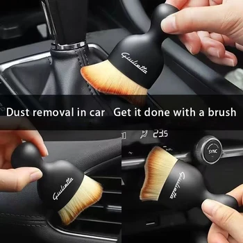 Для ALFA Giulietta Инструмент для чистки салона автомобиля кондиционер воздуховыпускная мягкая щетка для волос щетка для удаления пыли с внутренней щели