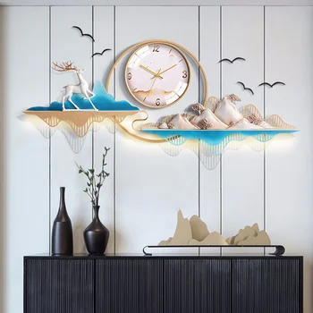 Стильные необычные настенные часы Современный дизайн Минималистичные креативные настенные часы со светодиодной подсветкой, эстетичное уникальное настенное украшение Horloge Murale Для дома
