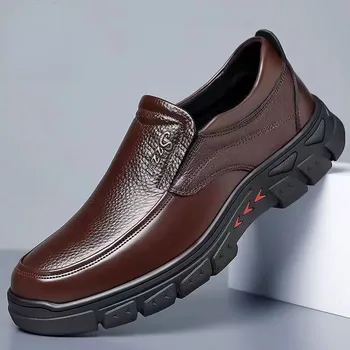 2023 Натуральная обувь Мужские Повседневные кроссовки Комфортный дизайн Мужская обувь Деловые Кожаные Лоферы Мужская обувь Мокасины Инструментальная обувь