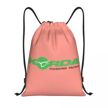 Сумки на шнурке с логотипом Korda Fishing Для мужчин И женщин, Портативный Спортивный рюкзак для спортзала, Подарочные рюкзаки для рыбаков