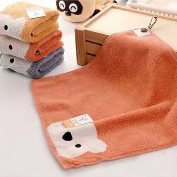 Мягкие Милые детские полотенца с мультяшным медведем, носовой платок, полотенца от слюны, полотенце для лица