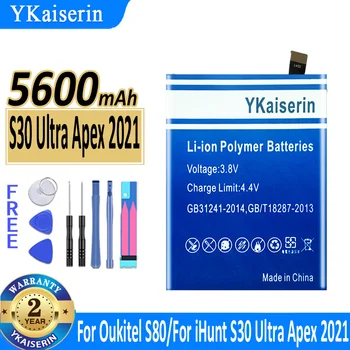 5600 мАч YKaiserin Аккумулятор для аккумуляторов мобильных телефонов Oukitel S80/для iHunt S30 Ultra Apex 2021