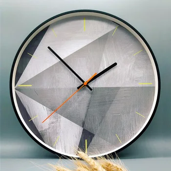 Модный Серый Цементный настенный материал Креативные настенные часы Современное промышленное Духовое Искусство Индивидуальные часы